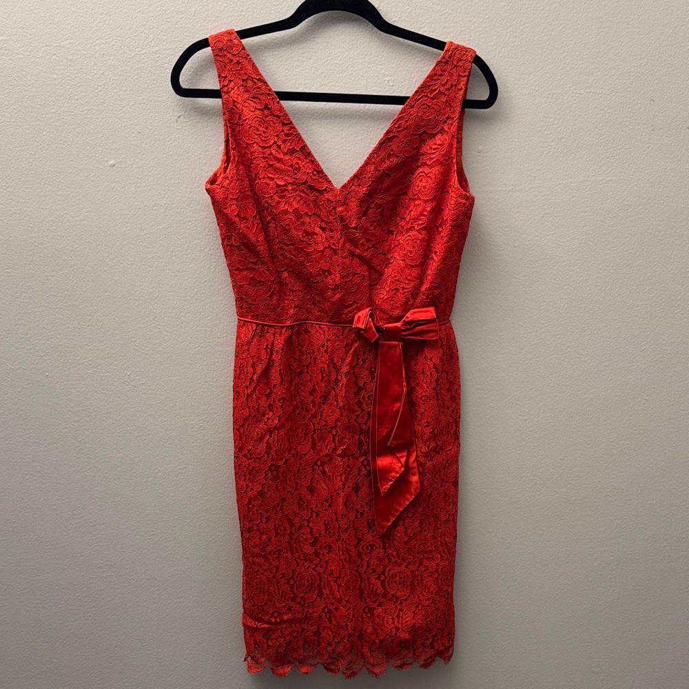 Vintage Red Lace Dress